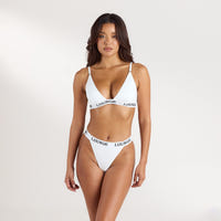 Bamboo Triangle Soutien-Gorge - Blanc
