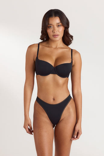 Soutien-gorge Comfort Balconette - Noir
