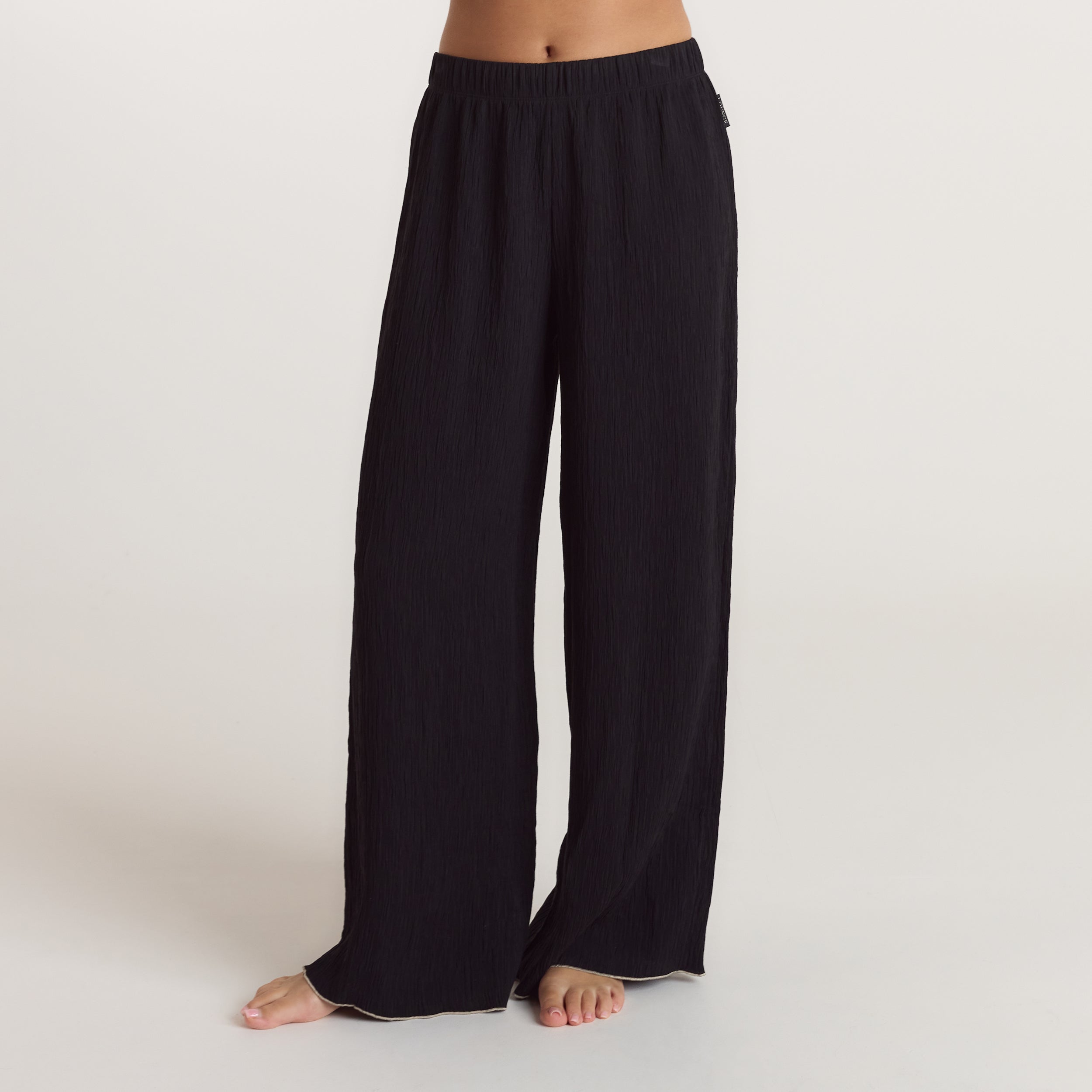 Pantalon de Pyjama Crinkle - Noir