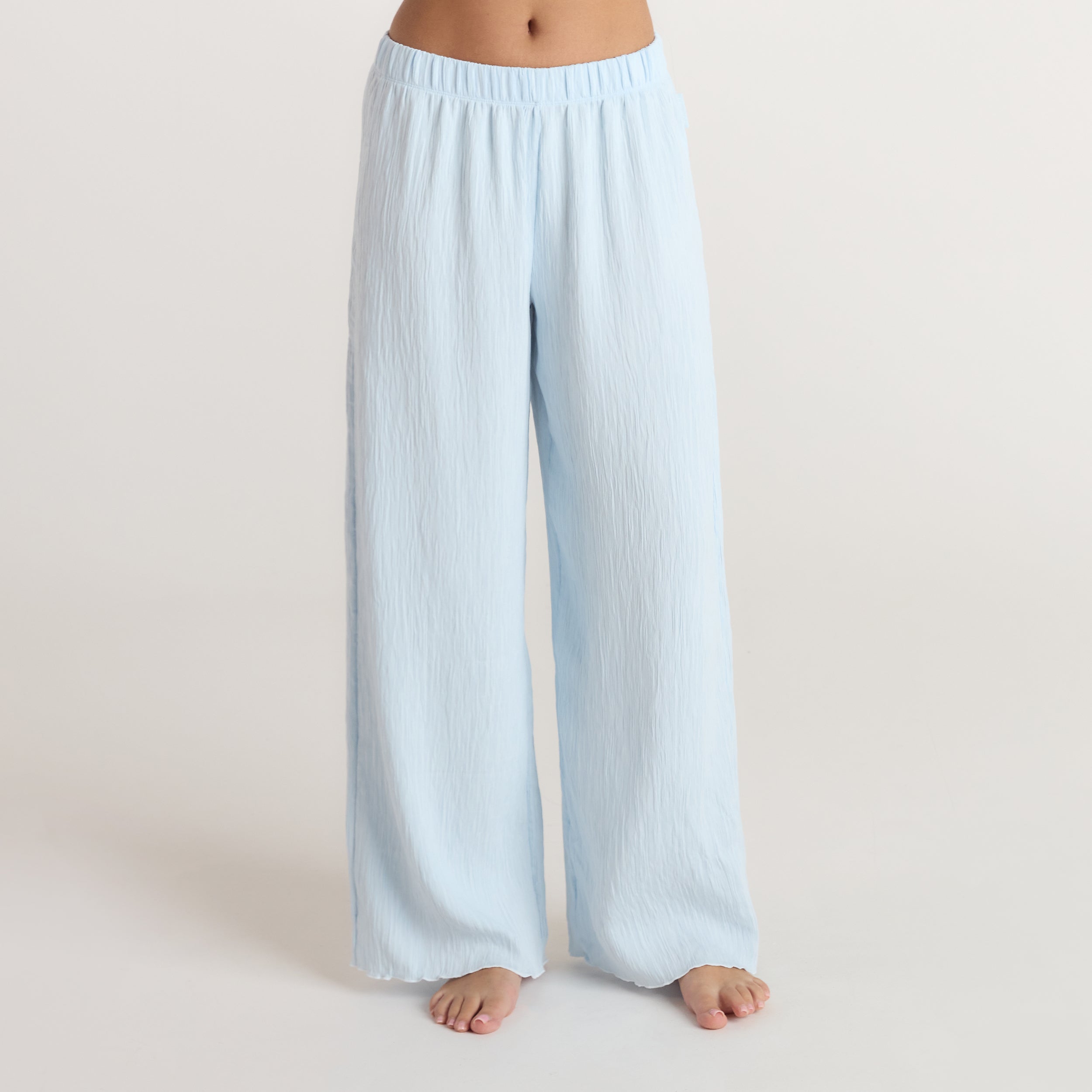 Pantalon de Pyjama Crinkle - Bleu