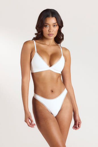 Bralette Comfort Triangle - Blanc