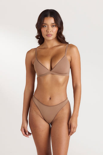 Bralette Comfort Triangle - Noisette