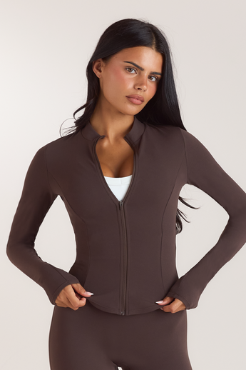 Veste Zippée ContourSoft™ - Chocolat Noir
