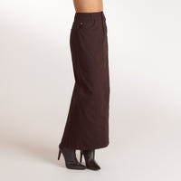 Jupe Longue en Denim - Chocolat