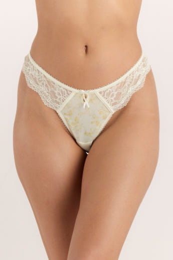 String Lila - Jaune Floral