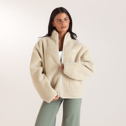 Veste Borg Zippée - Crème