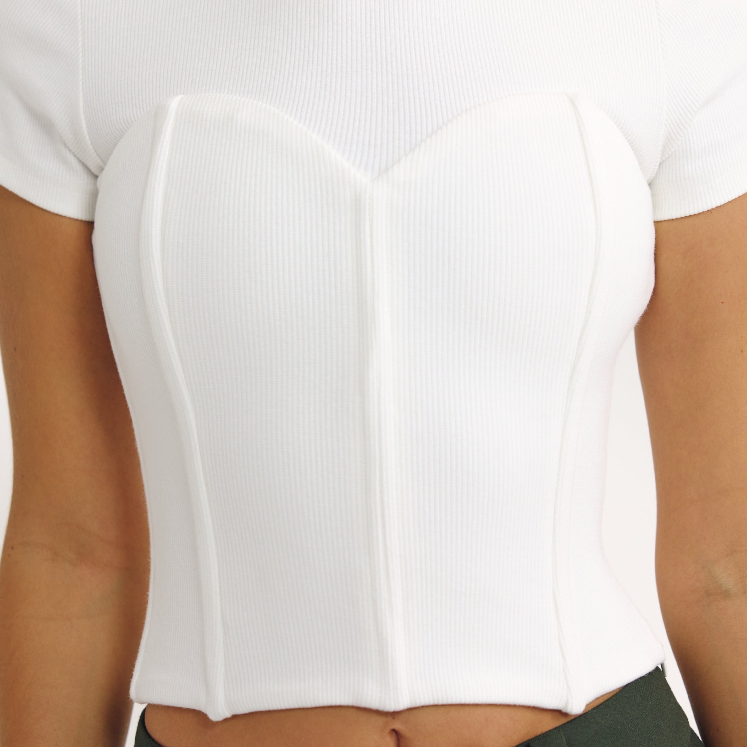 T-shirt Bustier | T-shirt Bustier - Écru