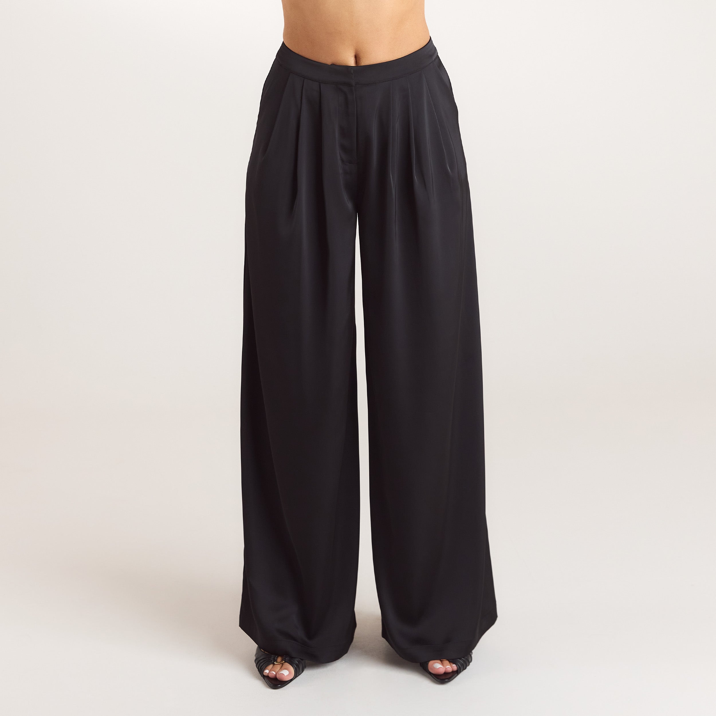 Pantalon en Satin - Noir