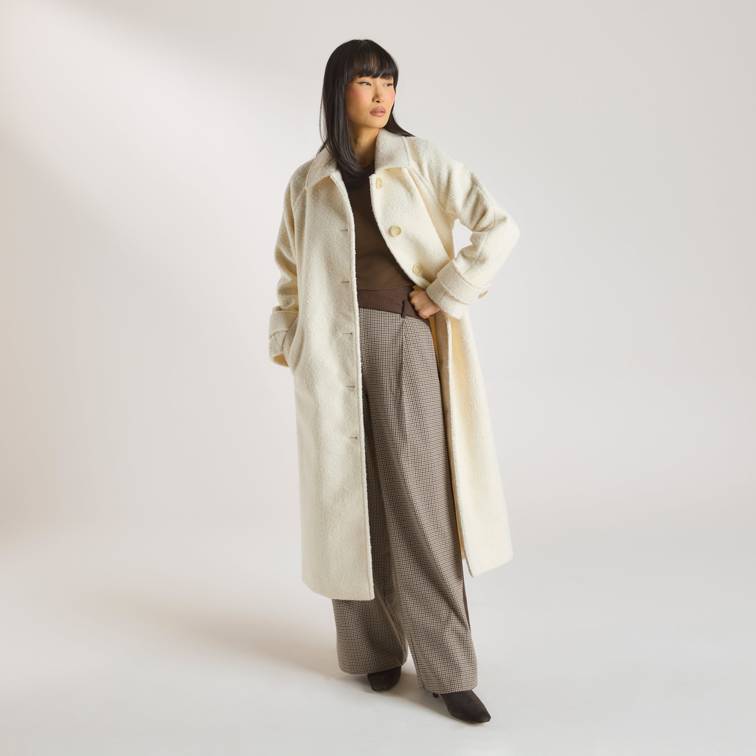 Manteau en Shearling | Manteau en Shearling - Crème