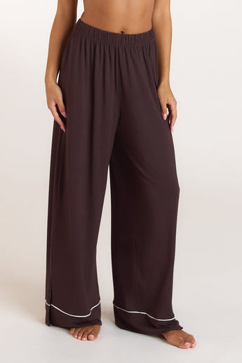 Pantalon de Pyjama Modal - Chocolat Noir