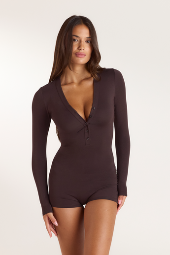 Combinaison en Modal - Chocolat Noir
