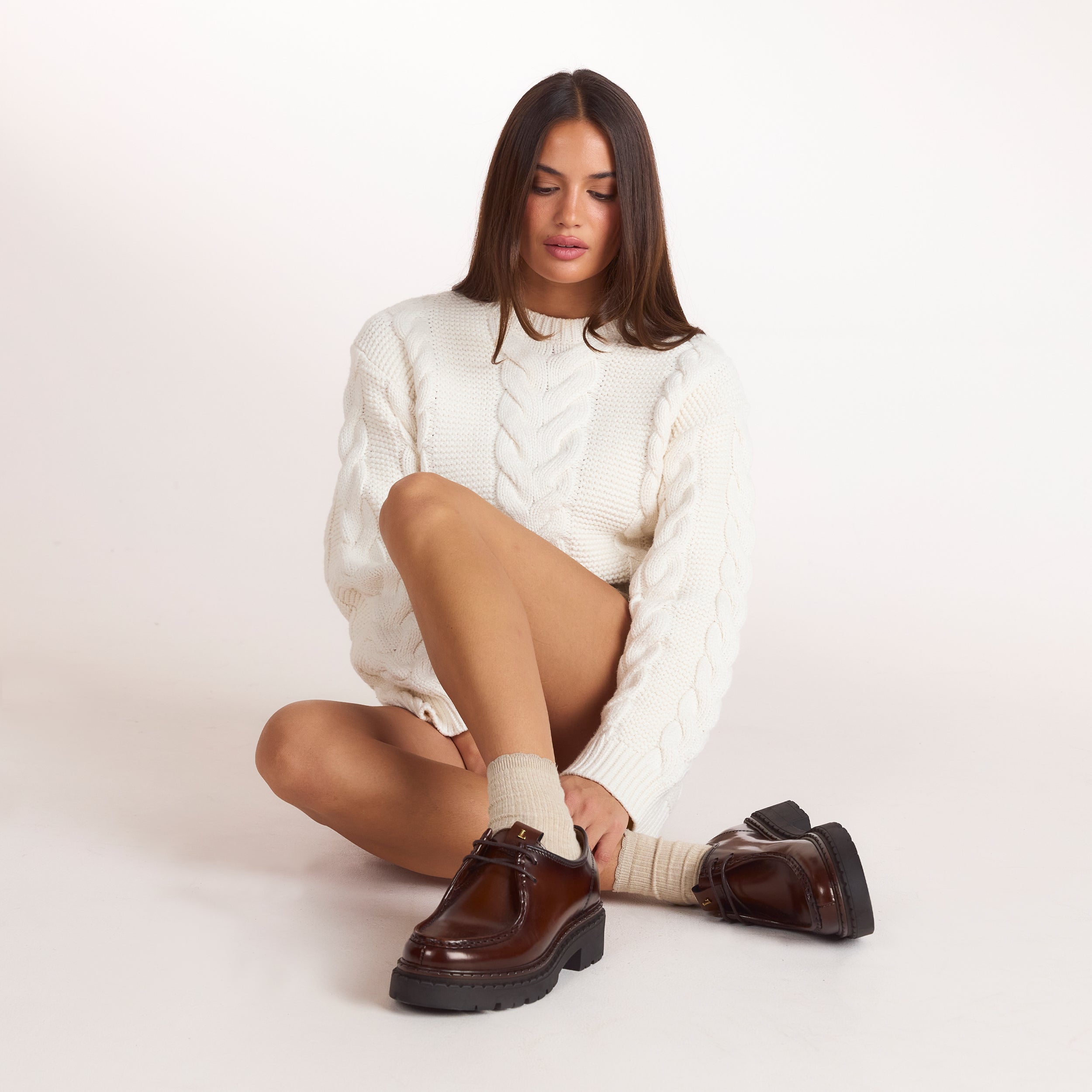 Mocassins à Lacet Etta  | Mocassins à Lacet Etta  - Beige