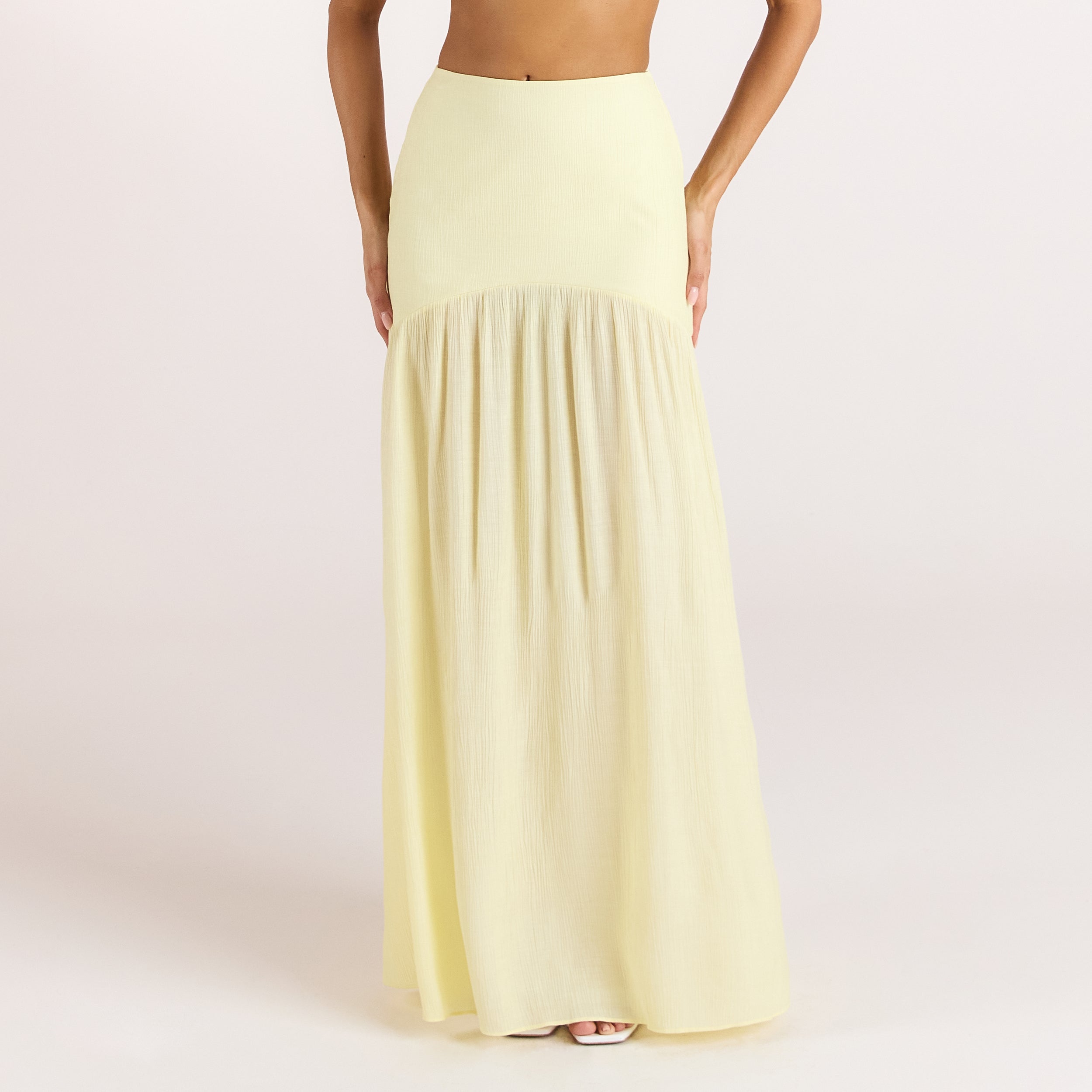Jupe Maxi Transparente - Jaune Citron