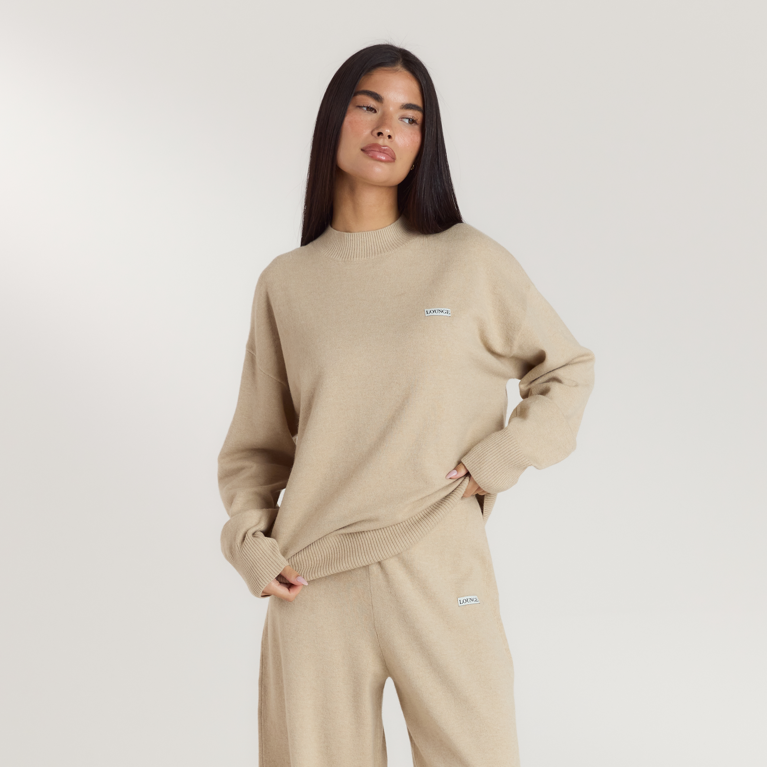 Pull en Maille à Ourlet - Flocon d'Avoine