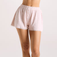 Short de Pyjama en Dentelle - Rose Floral