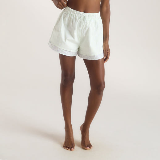 Short de Pyjama Bloom & Stripe - Sauge