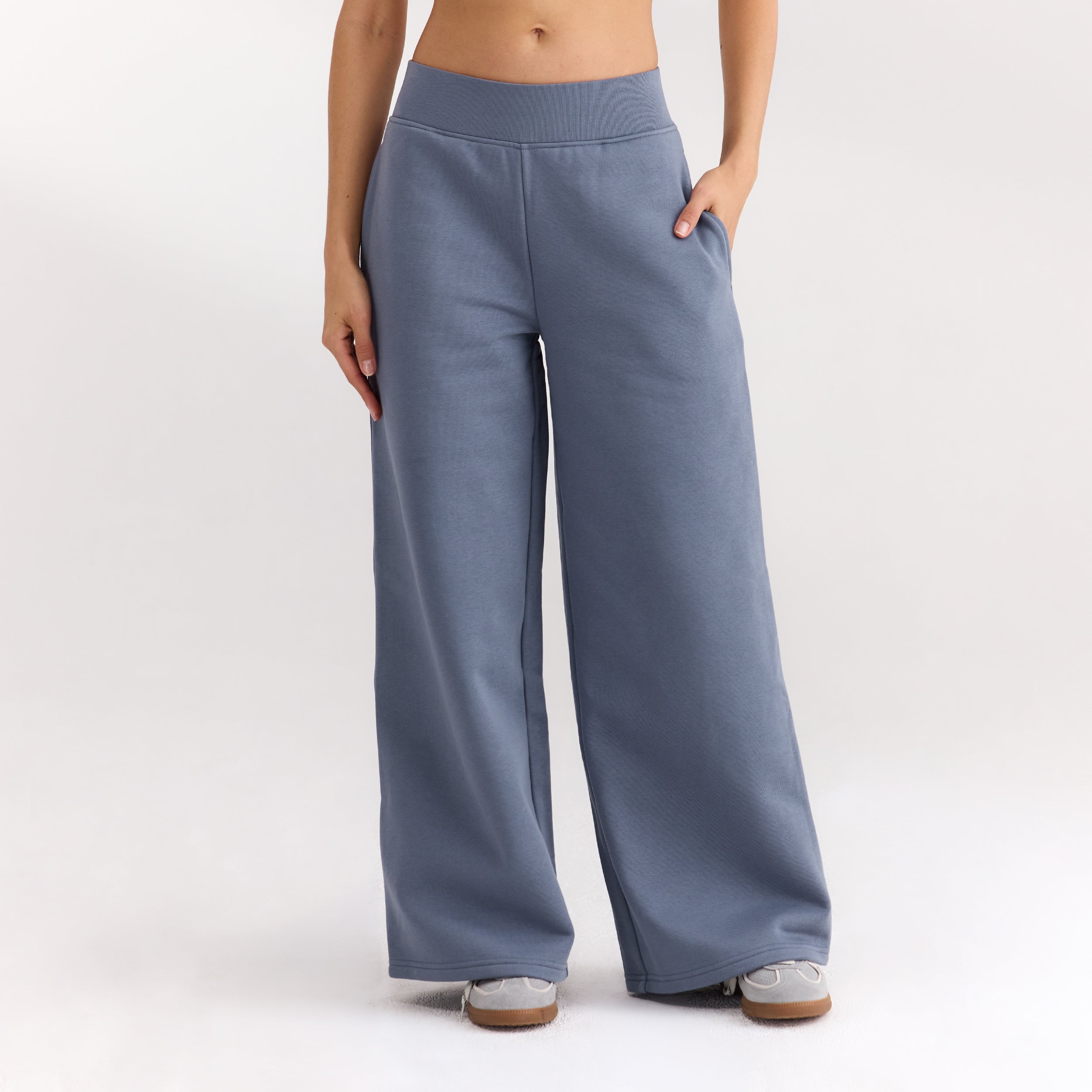 Jogging à Jambe Droite - Bleu Ardoise