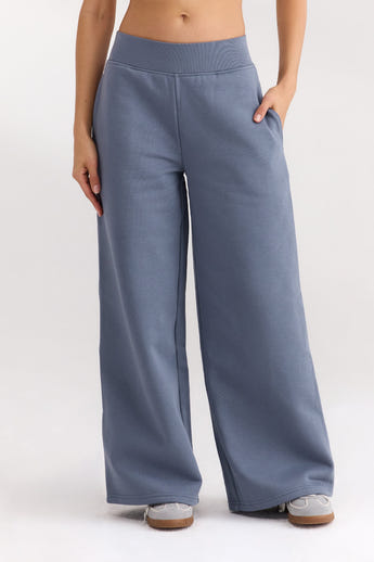 Jogging à Jambe Droite - Bleu Ardoise
