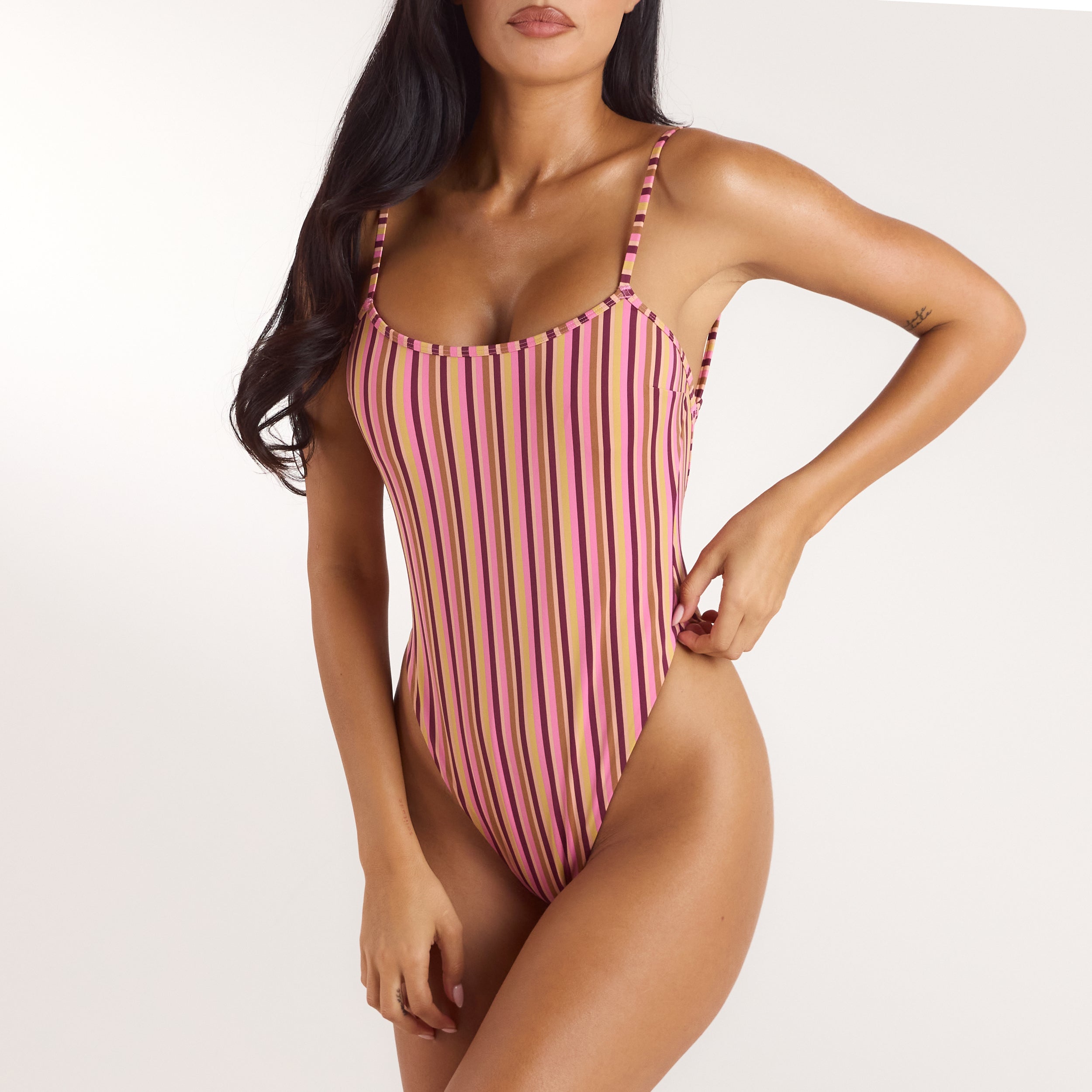 Maillot de Bain Sunstripe | Maillot de Bain Sunstripe - Rayures Rétro