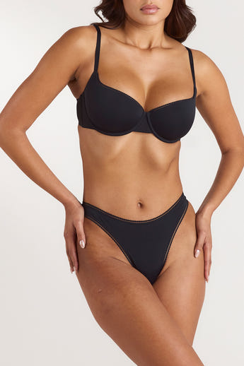 Soutien-gorge Comfort Balconette - Noir alternate