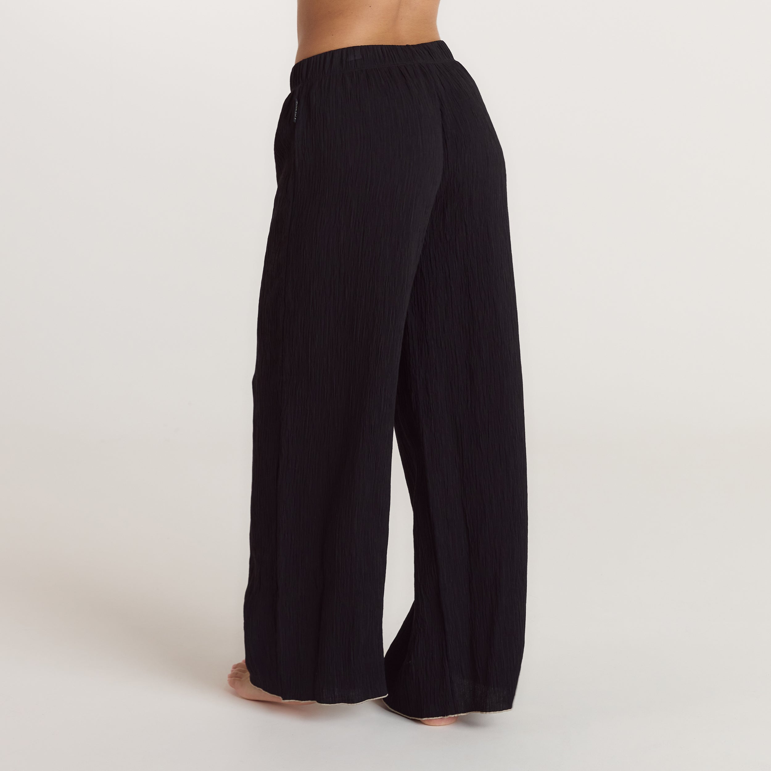 Pantalon de Pyjama Crinkle - Noir alternate