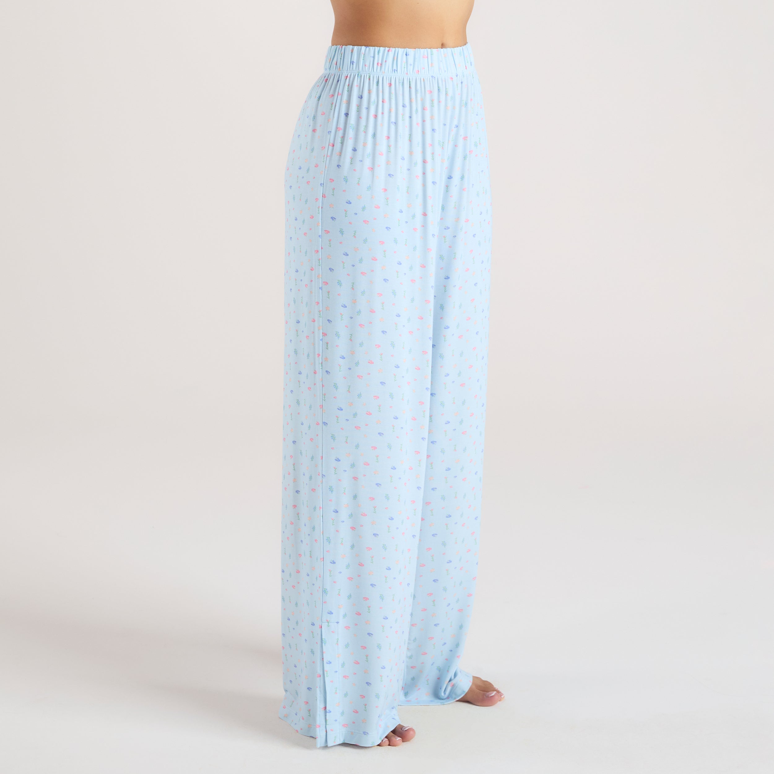 Pantalon de Pyjama en Modal | Pantalon de Pyjama en Modal - Bleu Floral