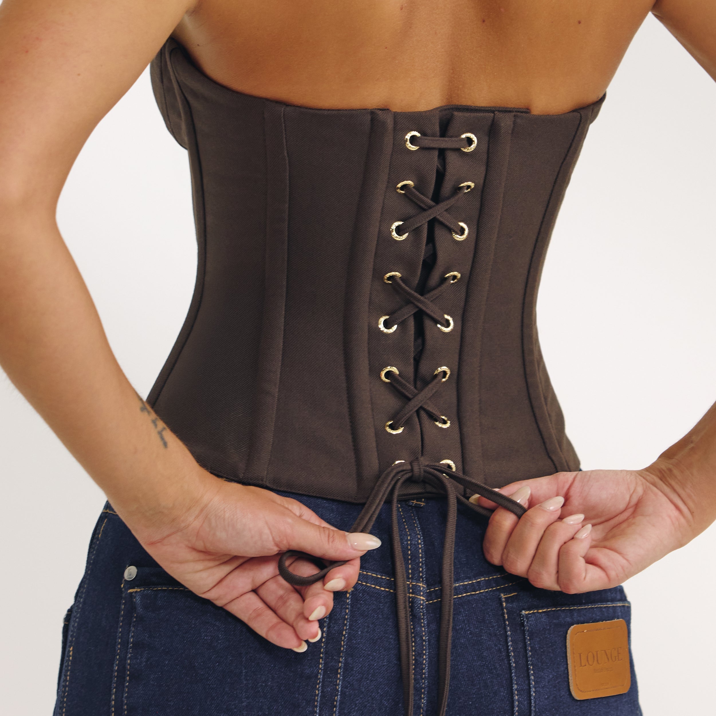 Bustier Bandeau | Bustier Bandeau - Marron Foncé