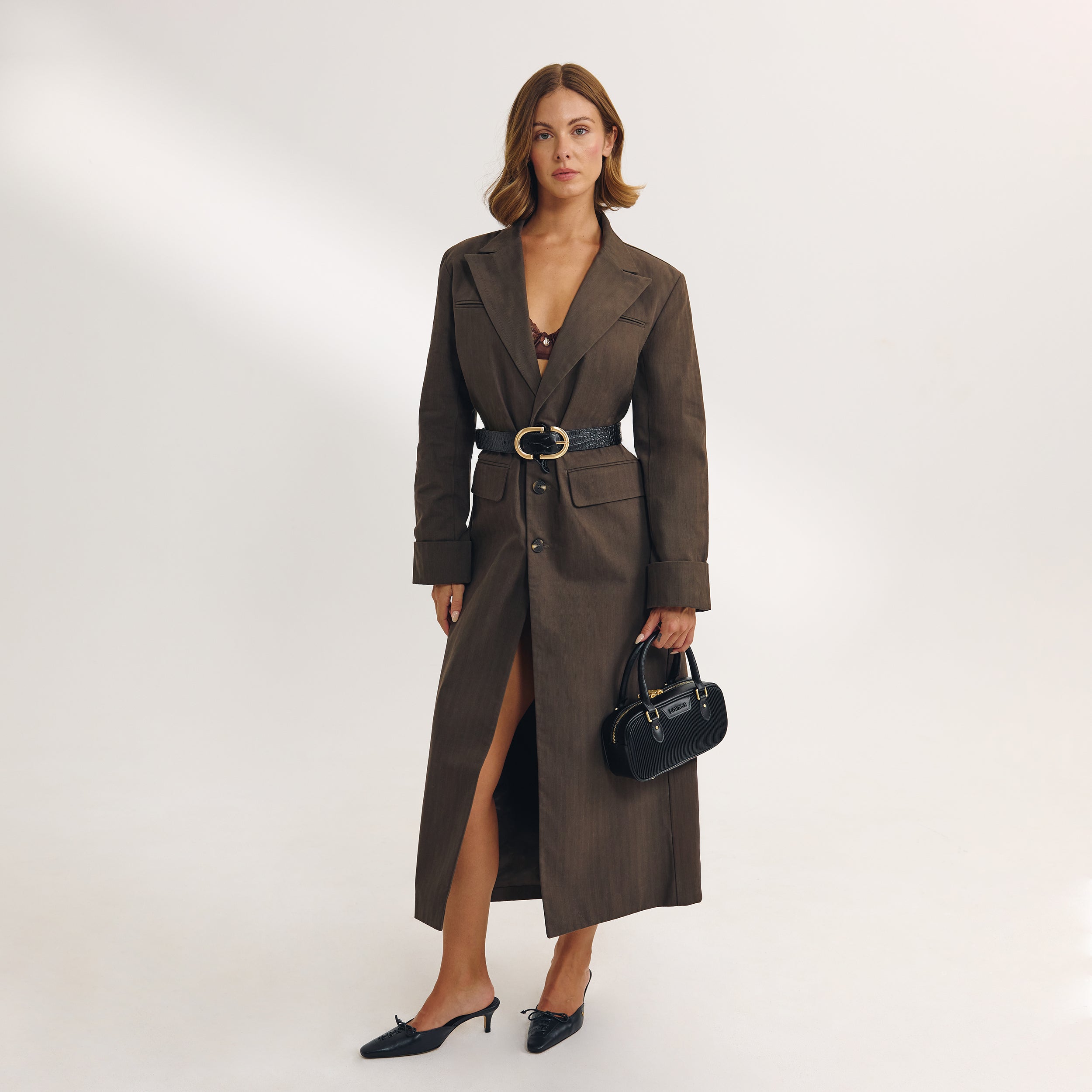 Blazer Oversize | Blazer Oversize - Marron Foncé