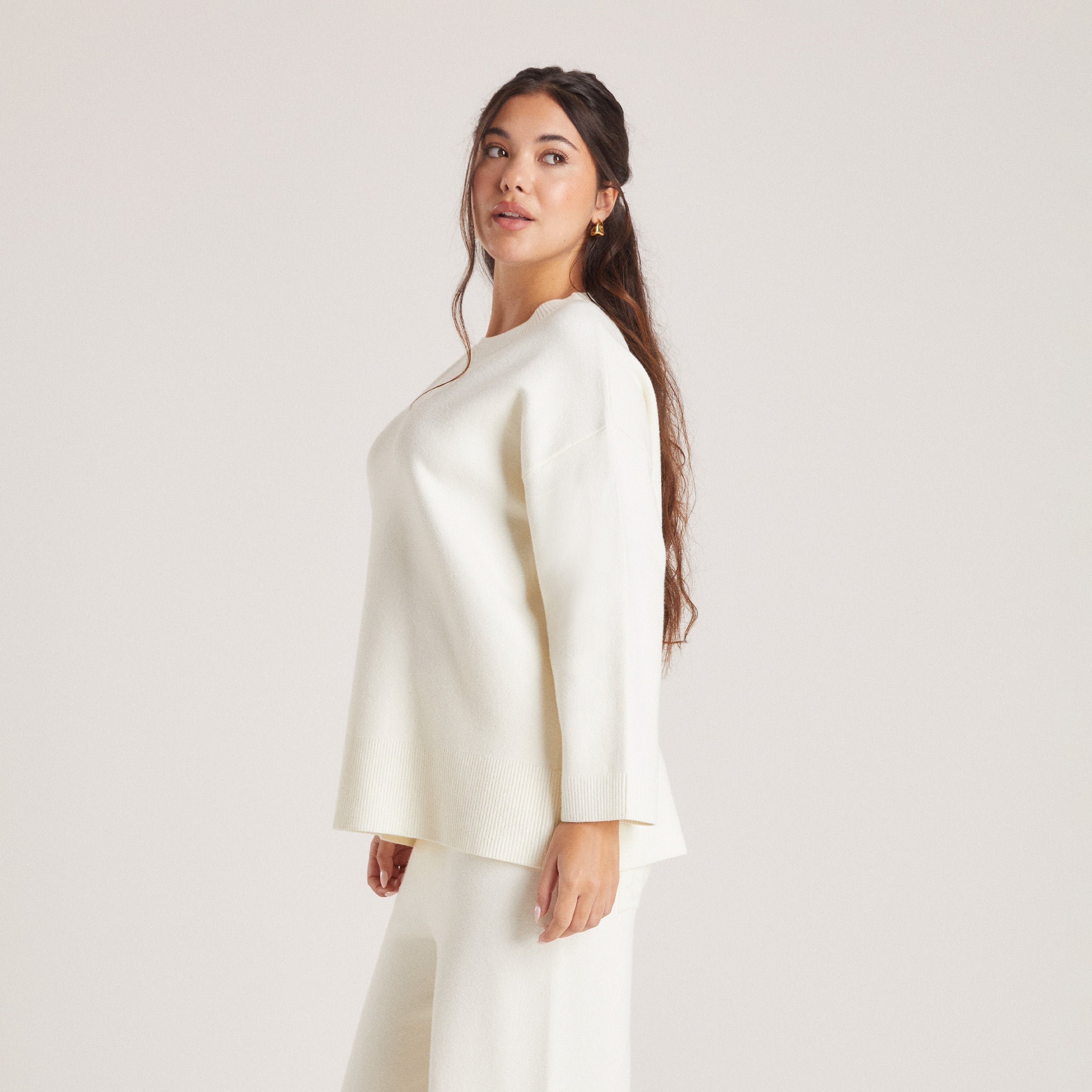 Pull en Maille | Pull en Maille - Crème