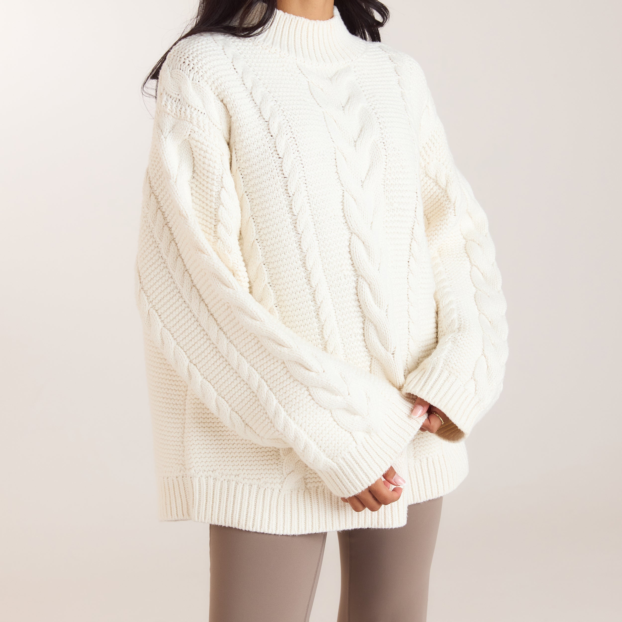Pull Torsadé Oversize | Pull Torsadé Oversize - Crème