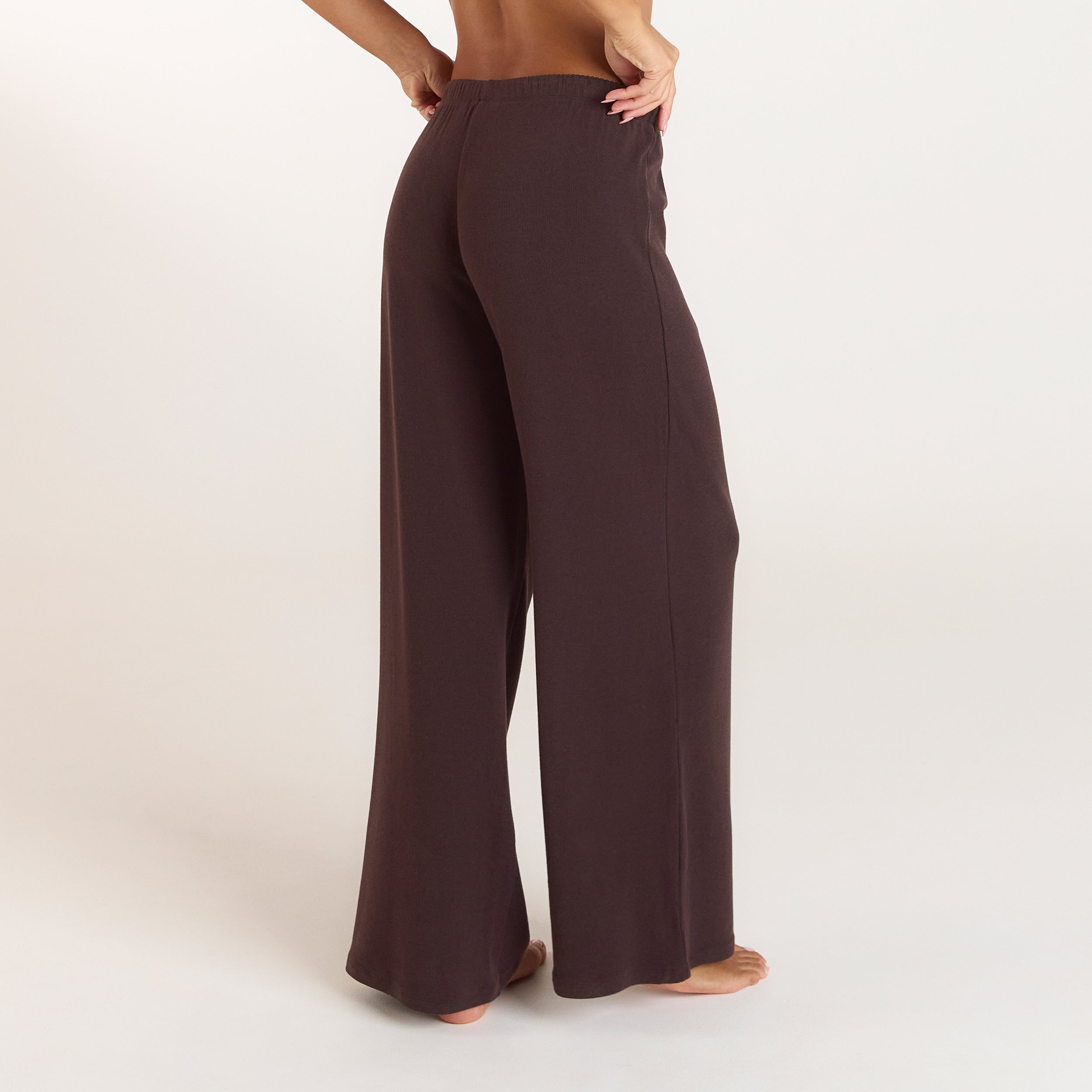 Pantalon de Pyjama Côtelé | Pantalon de Pyjama Côtelé - Chocolat Noir
