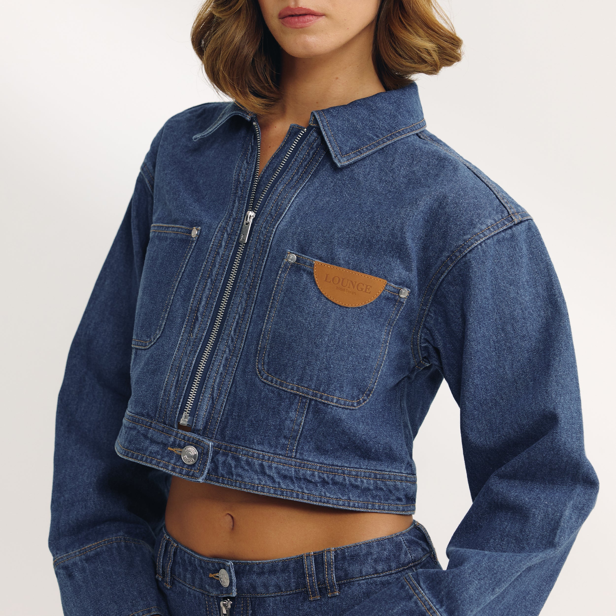 Veste Boxy en Denim | Veste Boxy en Denim - Bleu