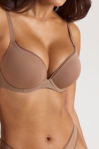 Soutien-gorge Comfort Push-Up Haut - Noisette alternate