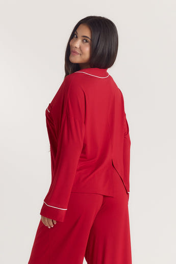 Chemise de Pyjama Alpine Dreams - Rouge alternate