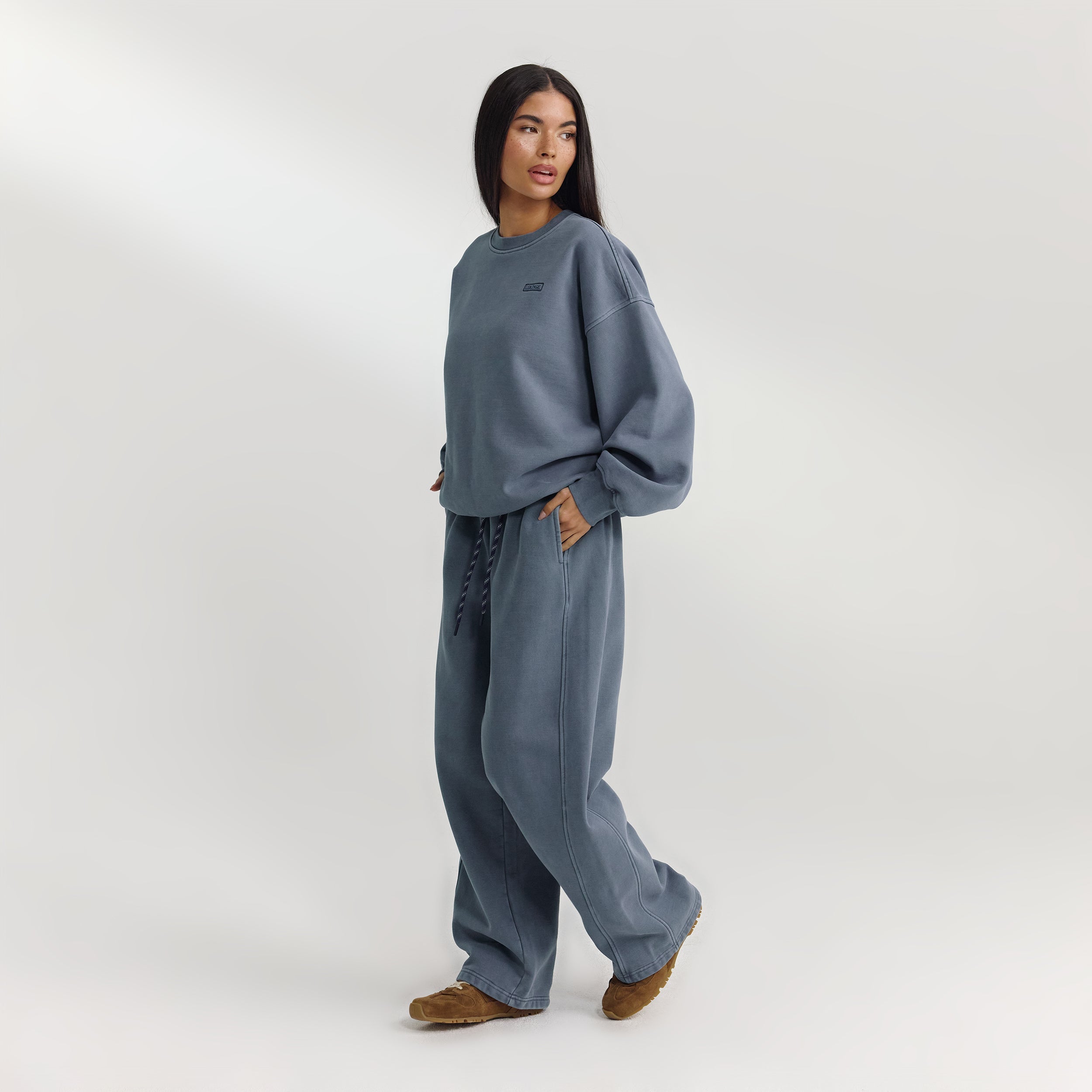Pull Oversize | Pull Oversize - Bleu Délavé