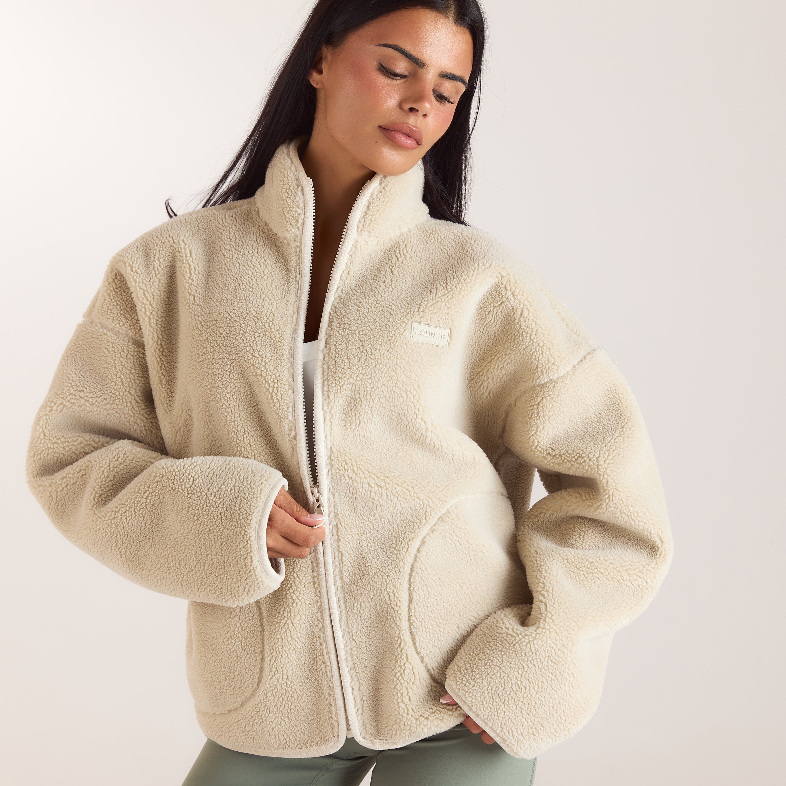 Veste Borg Zippée | Veste Borg Zippée - Crème