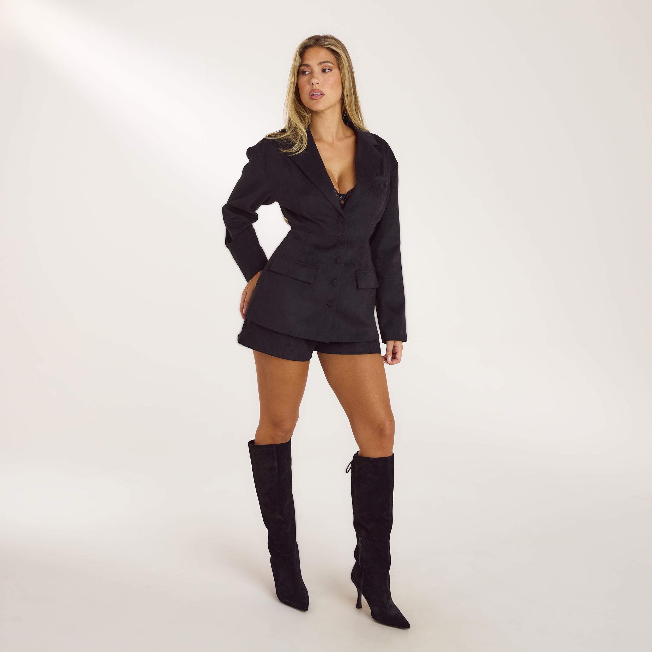 Short en Daim | Short en Daim - Noir