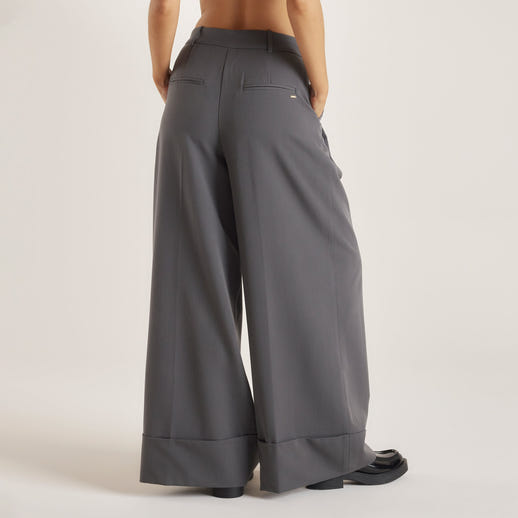 Pantalon Tailleur avec Revers - Charbon alternate