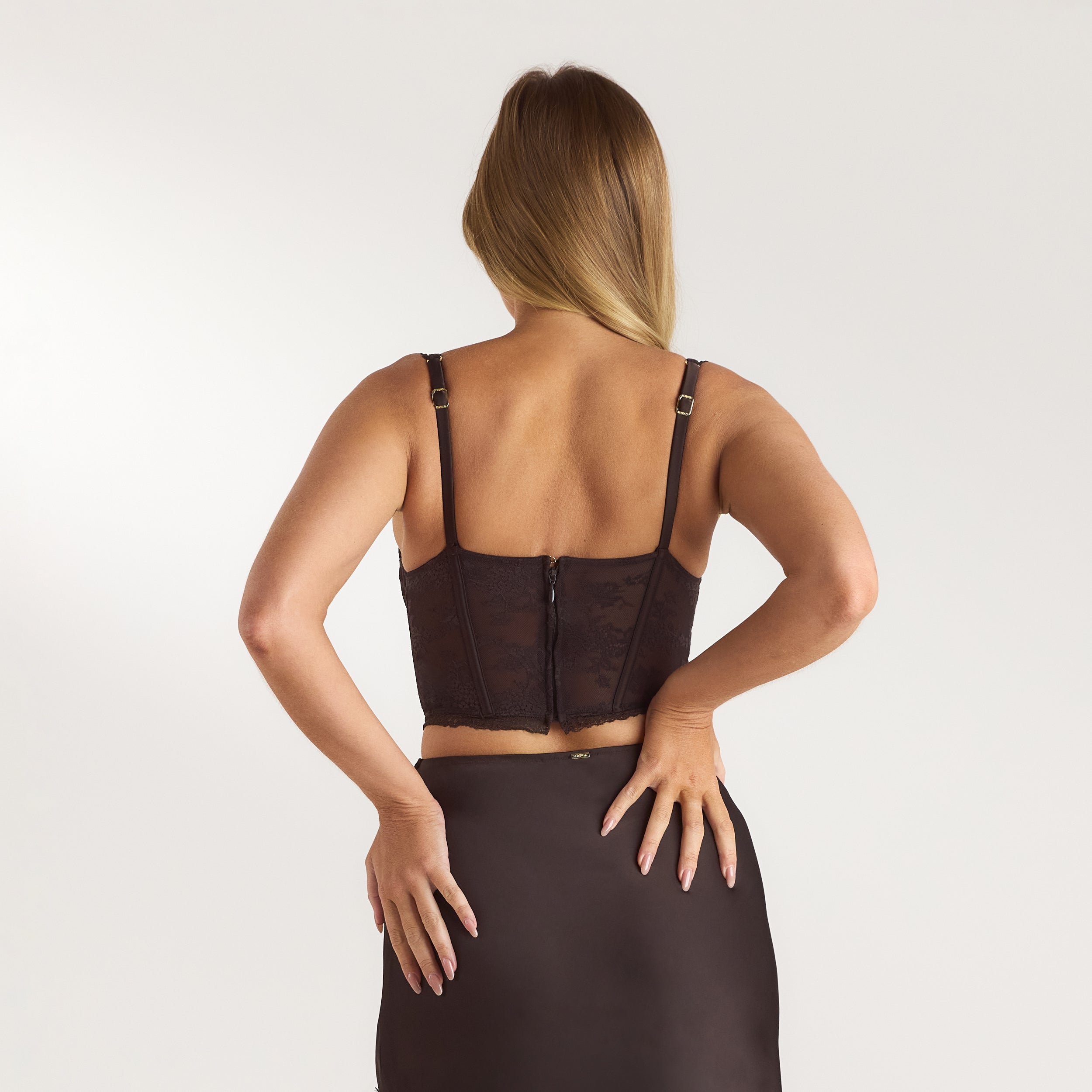 Top Bralette en Dentelle | Top Bralette en Dentelle - Chocolat
