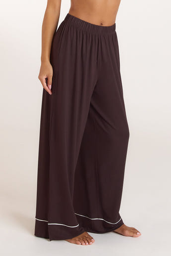 Pantalon de Pyjama Modal - Chocolat Noir alternate