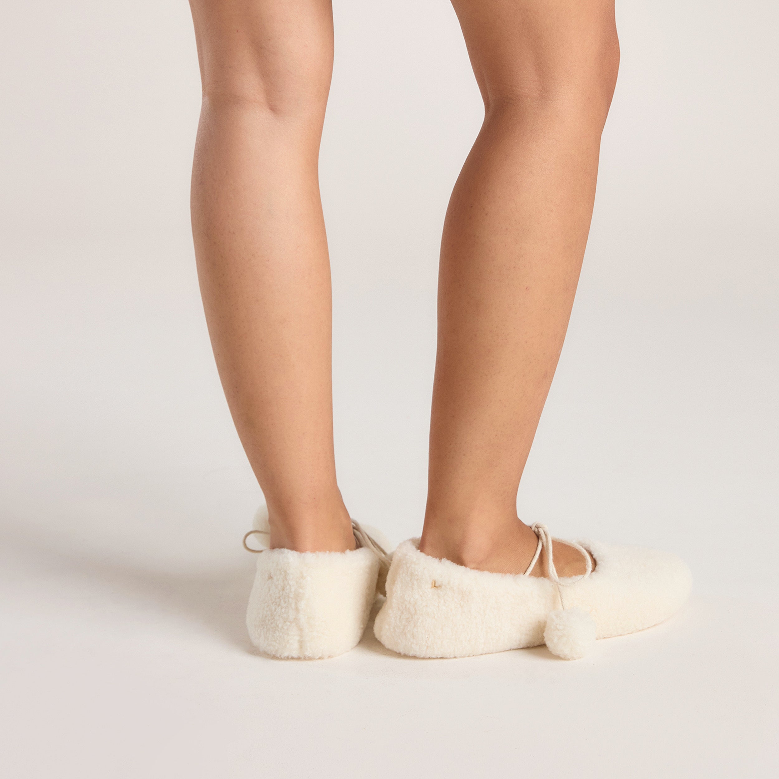 Pantoufle Ballerine Poppy  | Pantoufle Ballerine Poppy  - Écru
