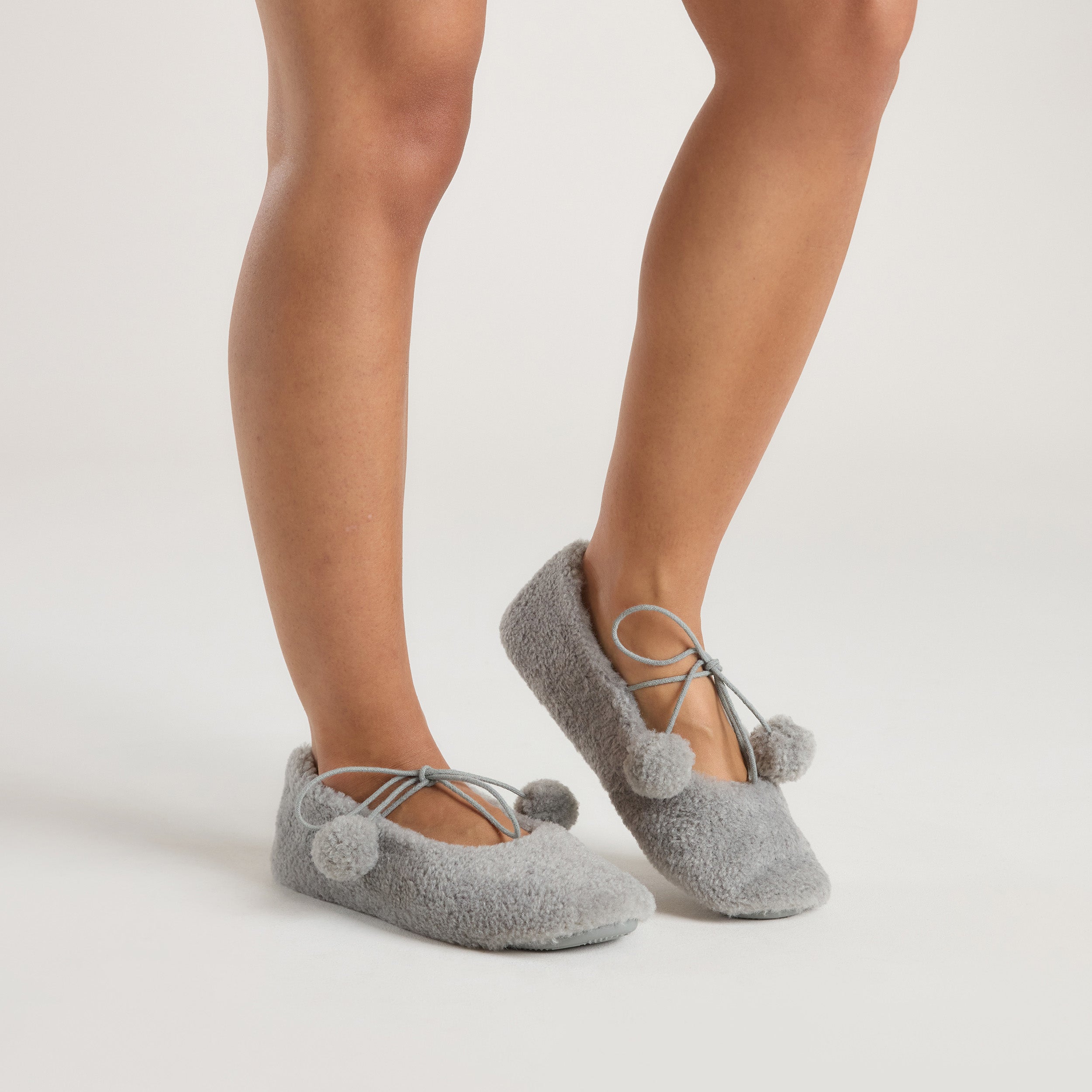 Pantoufle Ballerine Poppy  | Pantoufle Ballerine Poppy  - Gris