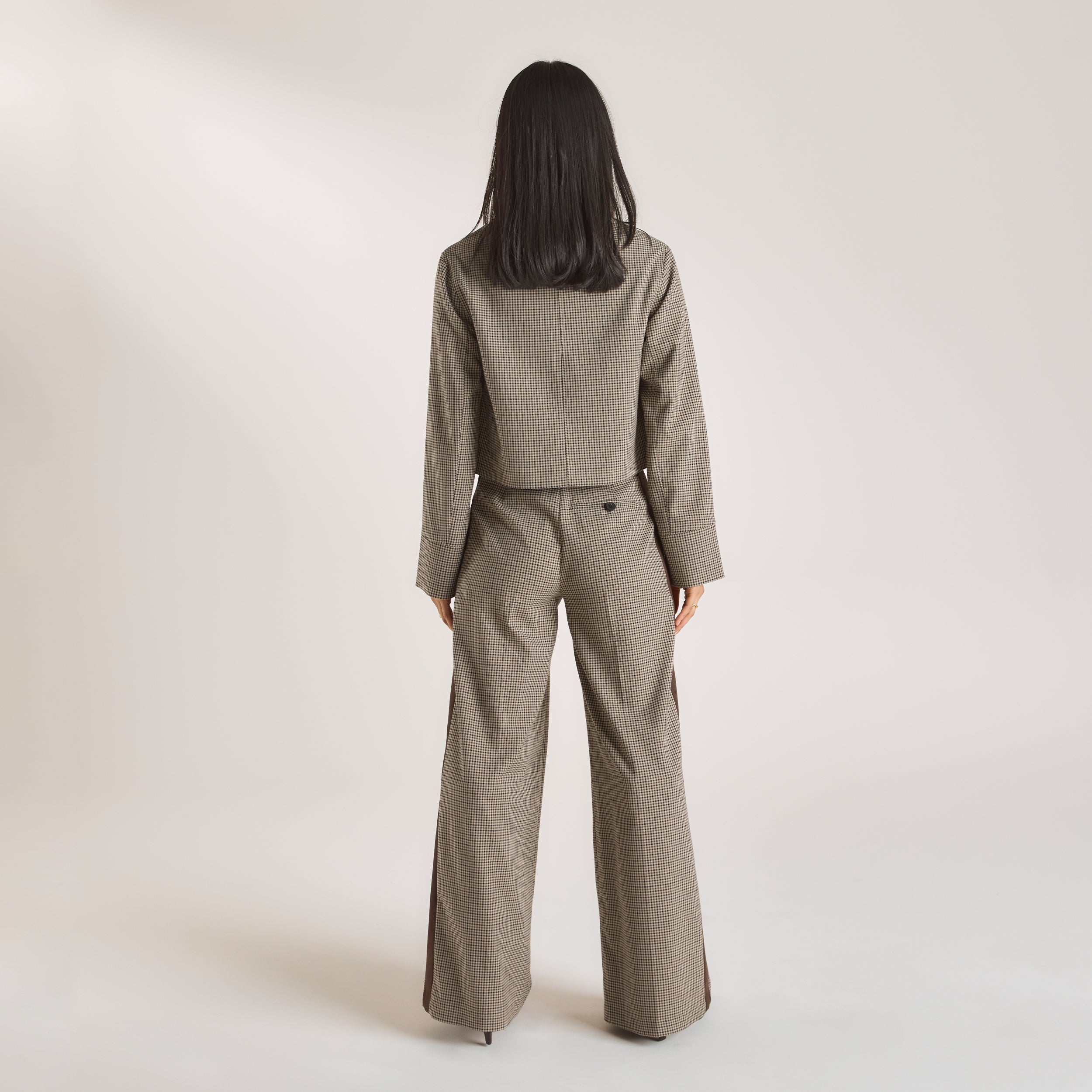 Veste Pied-de-Poule | Veste Pied-de-Poule - Marron