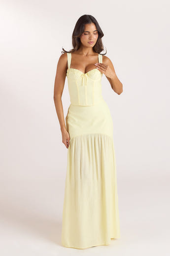Jupe Maxi Transparente - Jaune Citron alternate