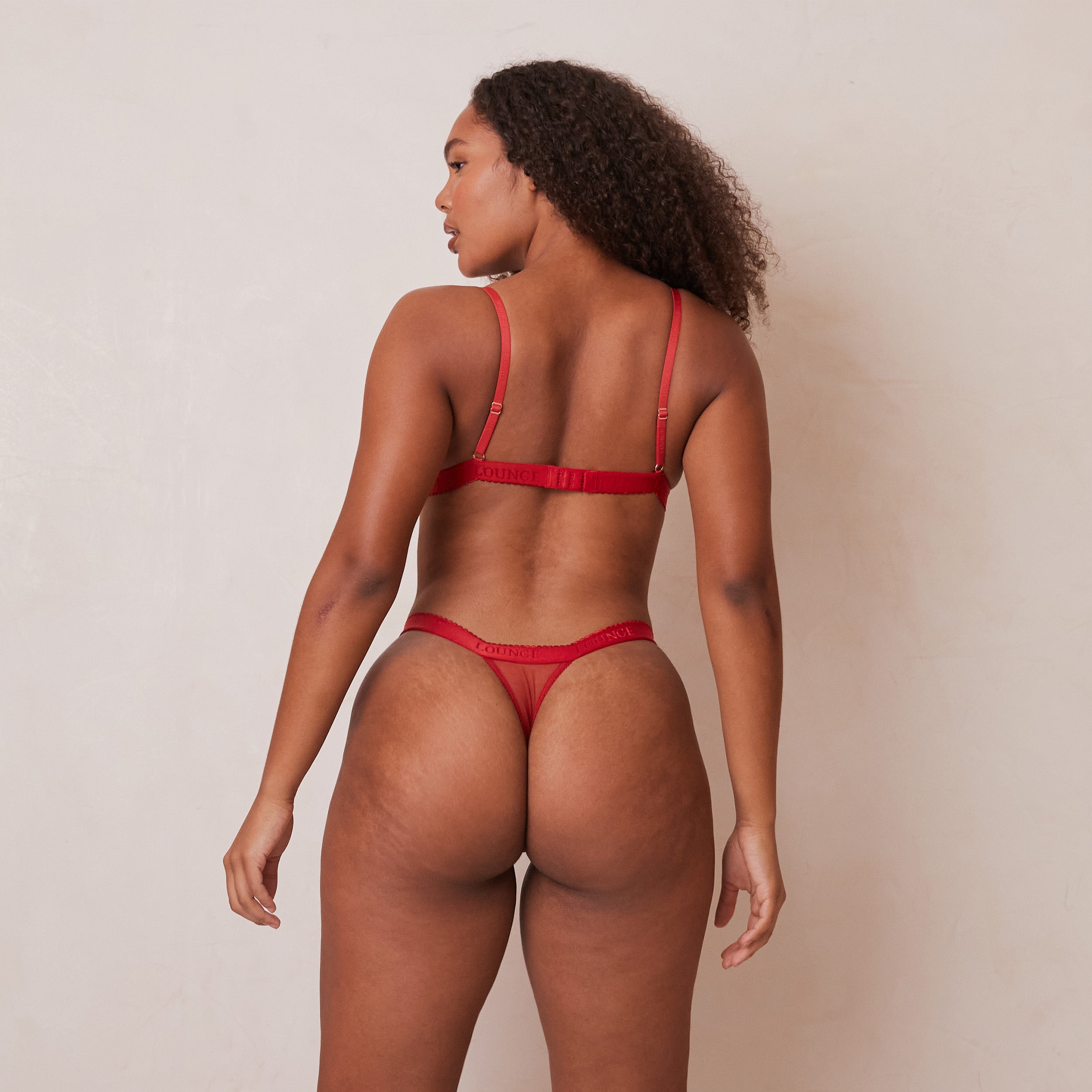 Embroidered Triangle Soutien Gorge  | Amber, L/L