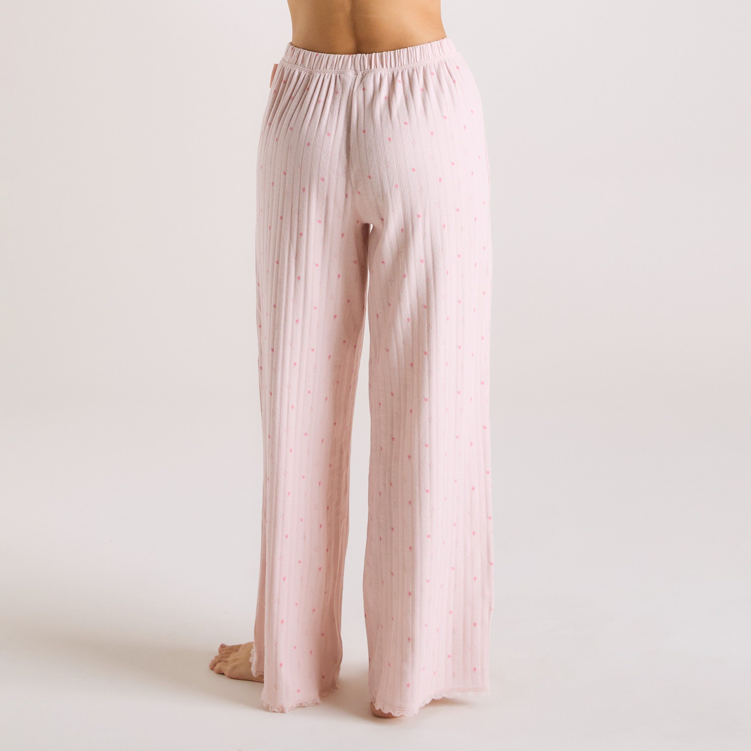 Bas de Pyjama en Pointelle | Bas de Pyjama en Pointelle - Rose Floral