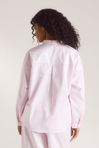 Chemise de Pyjama Bloom & Stripe - Rose alternate