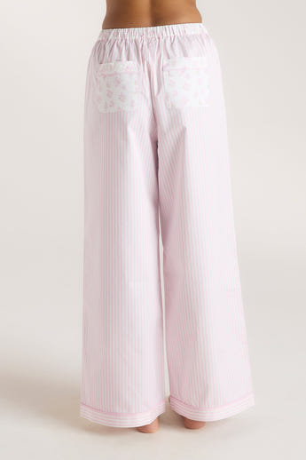 Bas de Pyjama Bloom & Stripe - Rose alternate