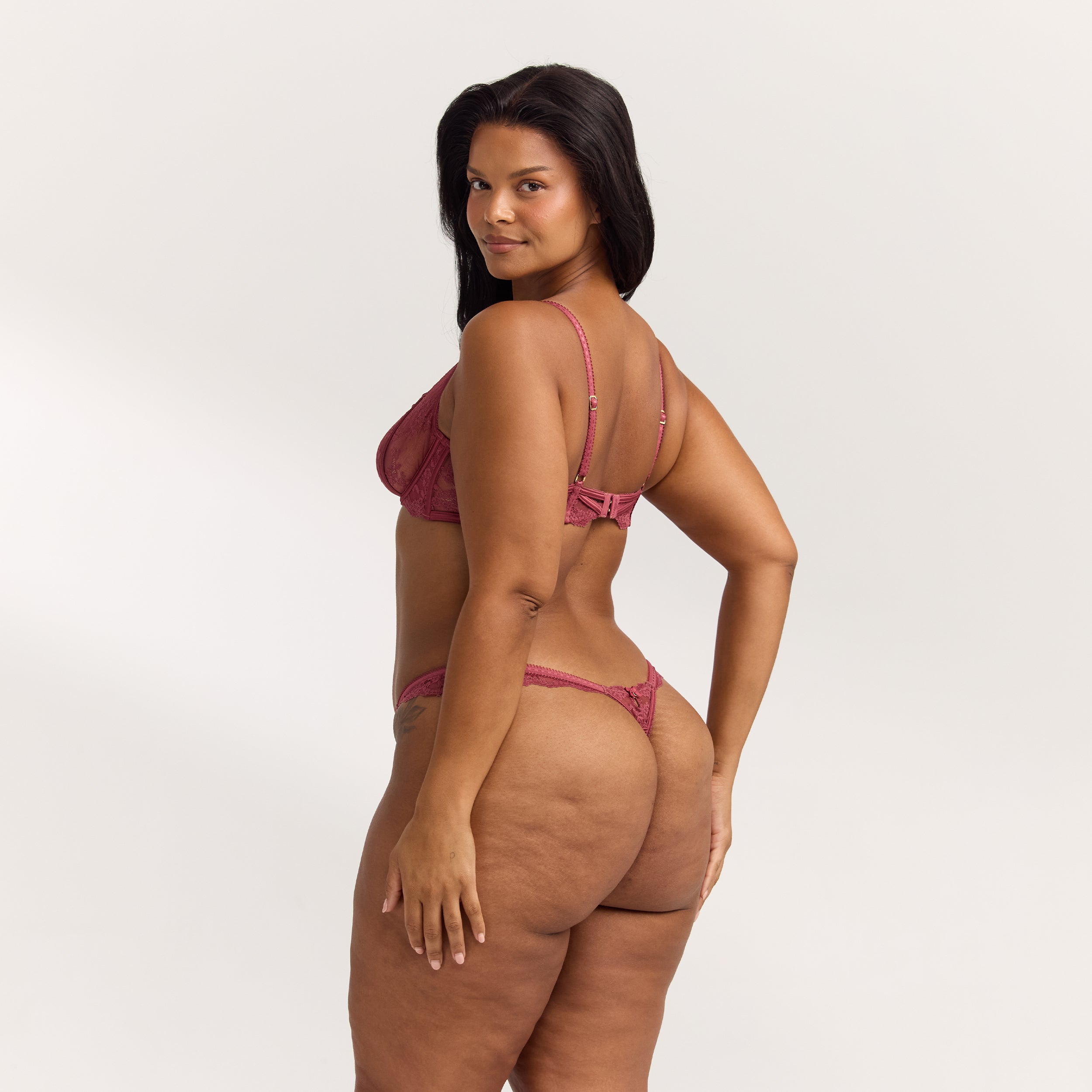 Soutien-gorge Plongeant Enchant | Soutien-gorge Plongeant Enchant - Rhubarbe