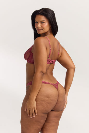 Soutien-gorge Plongeant Enchant - Rhubarbe alternate